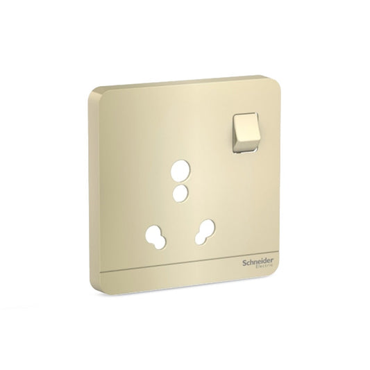 Schneider AvatarOn 6/16A Switched Socket Cover Wine Gold (Pack of 12)