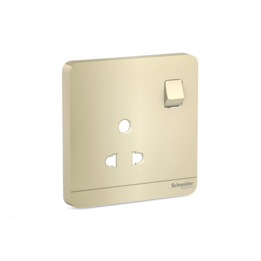 Schneider AvatarOn 6A 2/3 Pin Switched Socket Cover Wine Gold (Pack of 12)