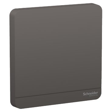 Schneider AvatarOn 1 Gang Blank Plate Dark Grey (Pack of 1)