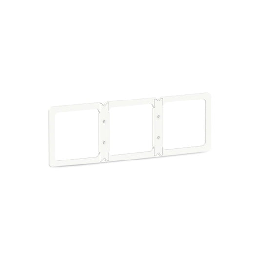 Schneider AvatarOn 3 Gang Blacket/Frame White (Pack of 1)