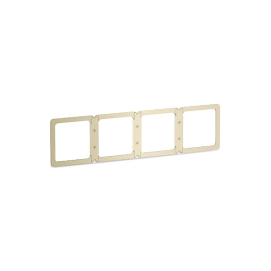 Schneider AvatarOn 4 Gang Blacket/Frame Wine Gold (Pack of 1)